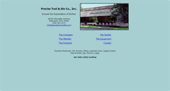 Desktop Screenshot of precisetoolanddie.com